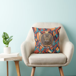 Königliche Katzen Abstract Geometrische Aristokrat Kissen
