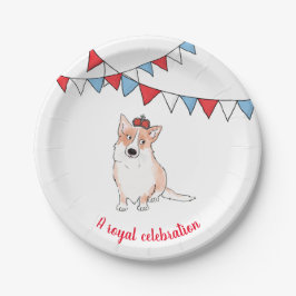 Königliche Korgi-Rundpapier Pappteller