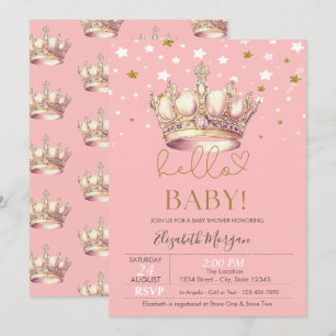 Königliche Kronen-Baby-Shower-Einladung Einladung