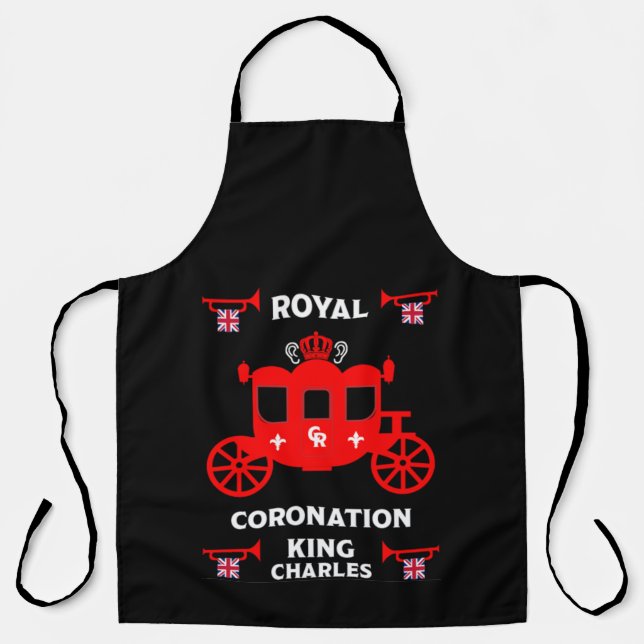 Königliche Krönung König Charles III Schürze (Vorderseite)