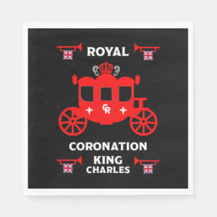 Königliche Krönung König Charles III Serviette