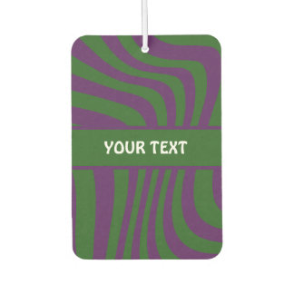 Königliche Lila Farbe mit benutzerdefiniertem Text Autolufterfrischer