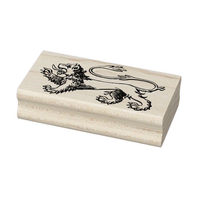 Königliche Löwenkunst Briefmarke Gummistempel (Stempel)