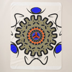 Königliche Mandala-Weichheit Sherpadecke