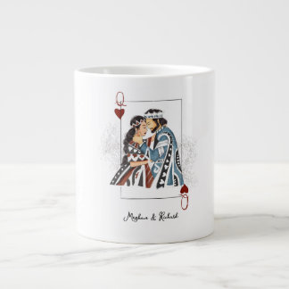 Königliche Paarkarte Jumbo-Tasse