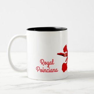 Königliche Poinciana-Blumen-Tasse Zweifarbige Tasse