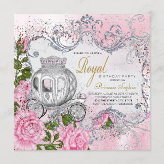Königliche Prinzessin Birthday Party Einladung