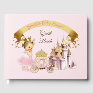 Königliche Prinzessin Burg Beförderung Pink Gold G Gästebuch