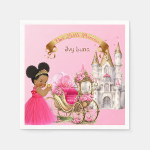 Königliche Prinzessin Burg Beförderung Pink Gold G Serviette