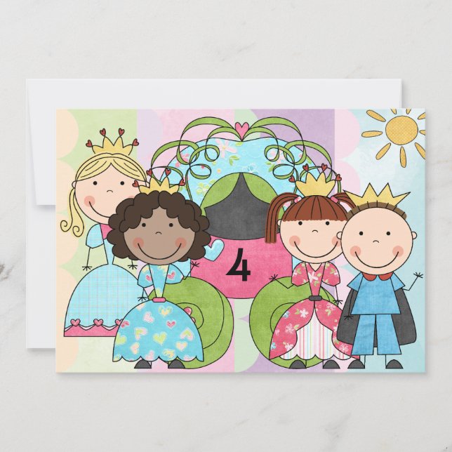 Königliche Prinzessin Celebration Birthday Einladung (Vorderseite)