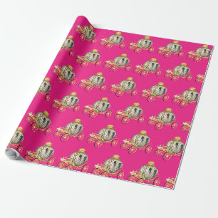 Königliche Prinzessinnen-Kutsche Geschenkpapier