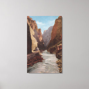 Königliche Schlucht, Co - Ansicht des Zugs, Fluss Leinwanddruck