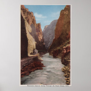 Königliche Schlucht, Co - Ansicht des Zugs, Fluss Poster