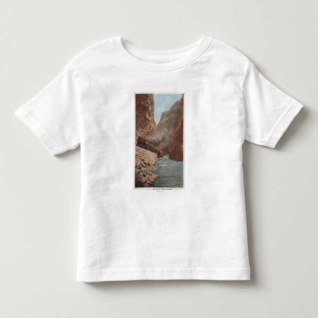 Königliche Schlucht, Co - Ansicht des Zugs neben Kleinkind T-shirt (Vorderseite)
