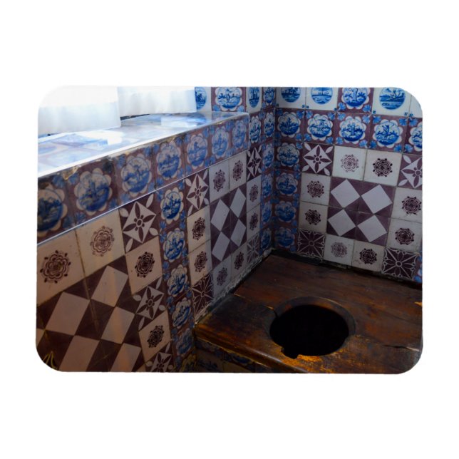Königliche Toilette in Rosenborg Castle, Kopenhage Magnet (Horizontal)