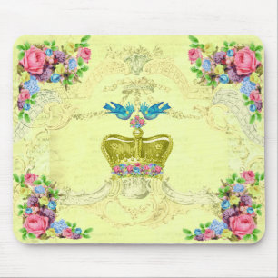 Königliche Vögel Florale Computermauspad Mousepad