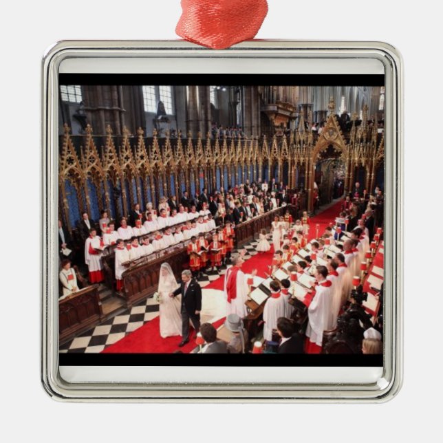 Königliche Wedding Westminster- Abbeyverzierung Ornament Aus Metall (Vorne)