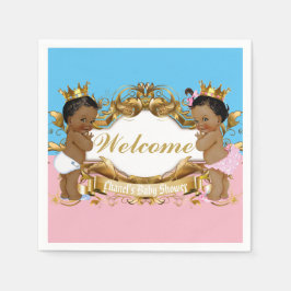 Königlicher afrikanischer Prinz/Prinzessin Color Serviette