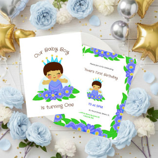 Königlicher Babyjunge Einladung