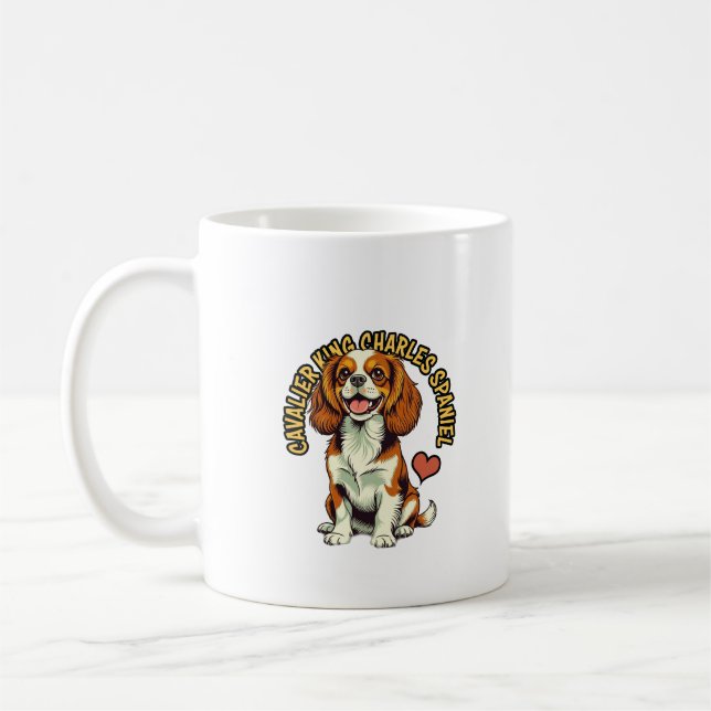 Königlicher Erlass: Der "Comforter" Spaniel Kaffee Kaffeetasse (Links)
