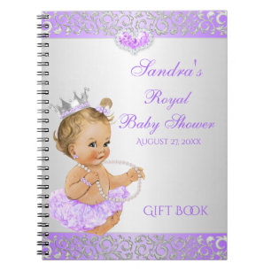 Königlicher Gast Prinzessin-Lilac Silver Diamonds Notizblock