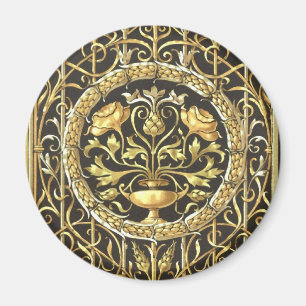 Königlicher, goldener Magnet