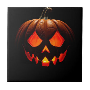 Königlicher Jack-O-Lantern Halloween-Keramikfliese Fliese