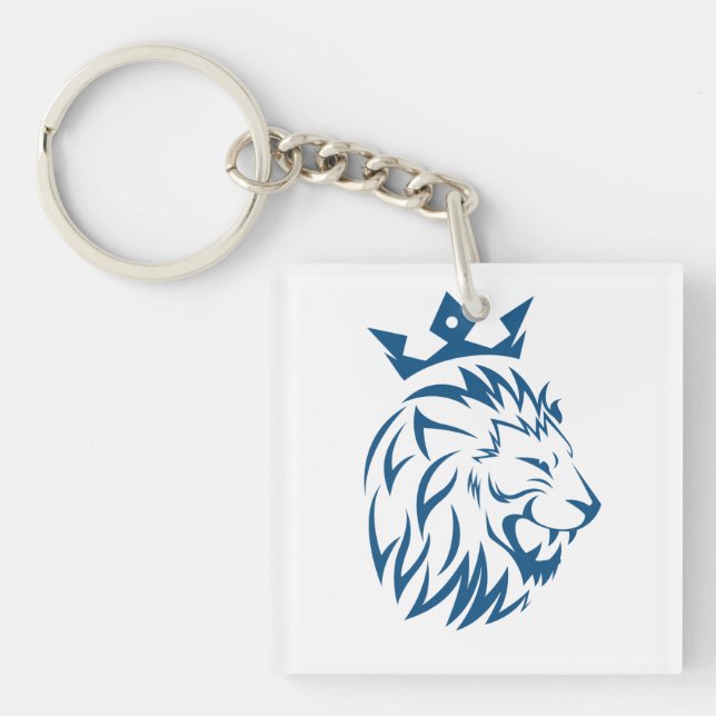 Königlicher Kronlöwe Schlüsselanhänger (Vorderseite)