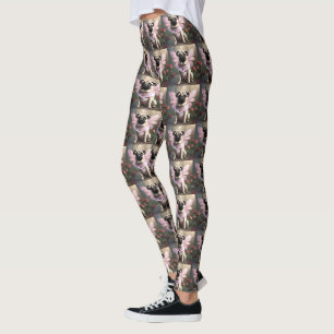 Königlicher Mops: Die Prinzessin-Fee verzauberter  Leggings