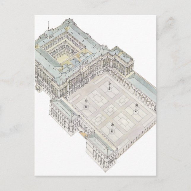 Königlicher Palast. Madrid Spanien Postkarte (Vorderseite)