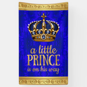 Königlicher Prinz Kronprinz Baby Shower für einen Banner