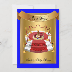 Königlicher Prinz Royalblauer Baby-Party-Krone für Einladung