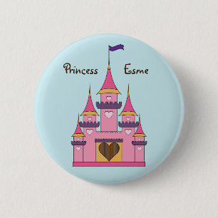 Königlicher Schloss-Knopf Prinzessinnen Button