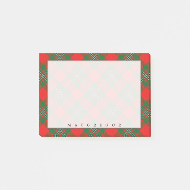 Königlicher schottischer Clan MacGregor Gregor Post-it Klebezettel (Vorderseite)