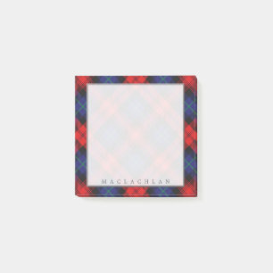 Königlicher schottischer Clan MacLachlan Tartan Post-it Klebezettel