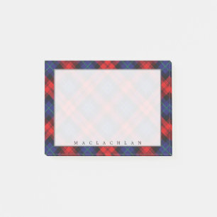 Königlicher schottischer Clan MacLachlan Tartan Post-it Klebezettel