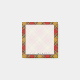 Königlicher schottischer Clan Scrymgeour Tartan Post-it Klebezettel