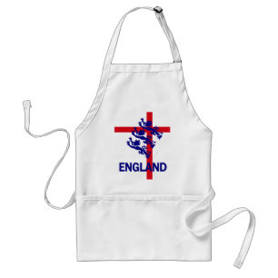 Königlicher Standard Englands und St- Georgekreuz Schürze