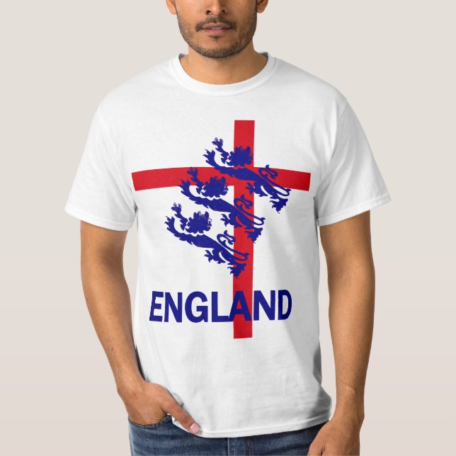 Königlicher Standard Englands und St- Georgekreuz T-Shirt (Vorderseite)