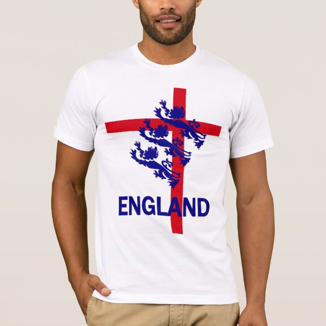 Königlicher Standard Englands und St- Georgekreuz T-Shirt (Vorderseite)