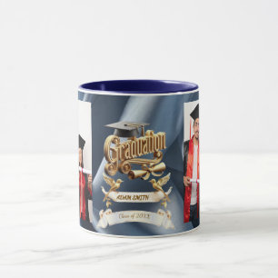 "Königlicher Triumph: Elite Gold & Navy Ausgabe 20 Tasse