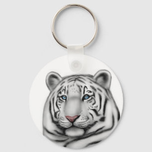 Königlicher weißer Tiger-Schlüsselanhänger Schlüsselanhänger