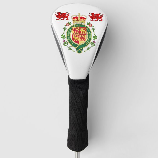 Königliches Abzeichen von Wales Golf Headcover (Vorderseite)
