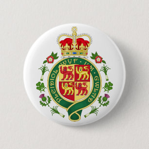 Königliches Abzeichen Wales Button