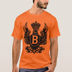 Königliches AdlerEmblem mit Kronbrief B" T-Shirt