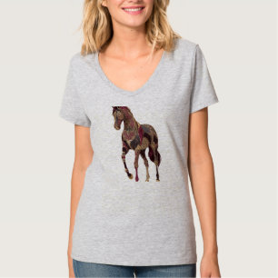 Königliches, aufwendiges Arabisches Pferd T-Shirt