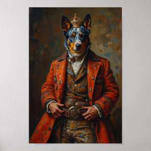 Königliches Australisches Rinderhund-Porträt Poster