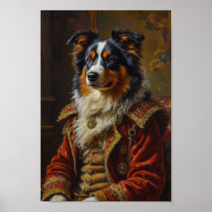 Königliches Australisches Schäferhund-Porträt Poster