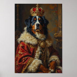 Königliches Berner Sennenhund-Porträt Poster