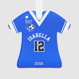Königliches Blau-Fußball-Shirt Ornament